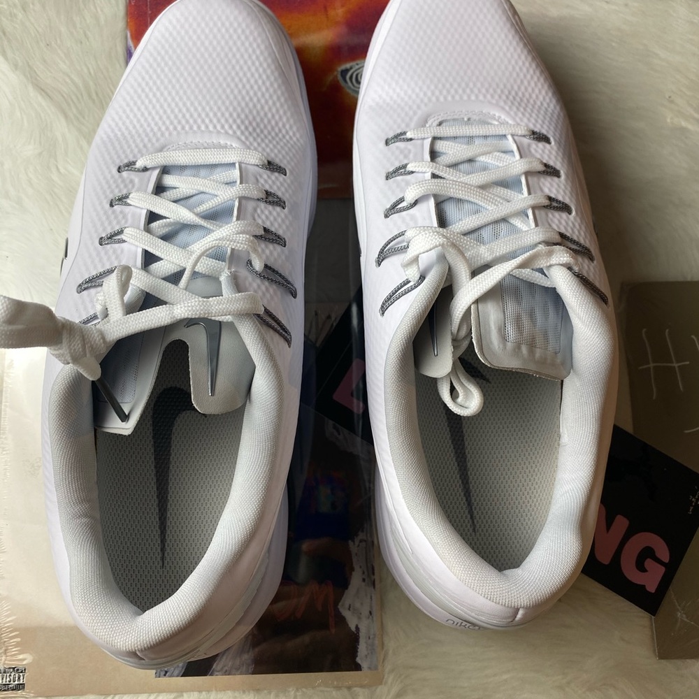 🆕 Nike	React Vapor 2 White Metallic Golf - Mens - Picture 8 of 13